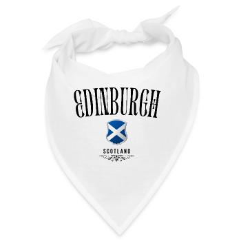 Souvenir Edinburgh, elegantes Design Edinburgh - Bandana - Weiß - Vorne