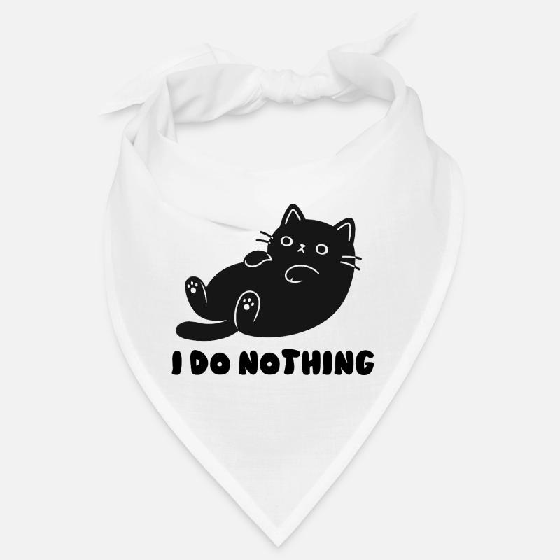 Silhouette de chat câlin Bandana