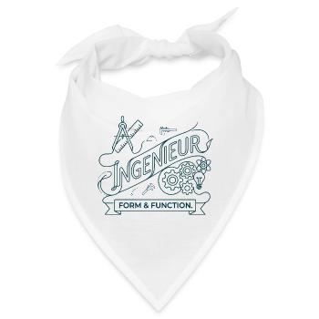 Ingenieur Form Function Line Art Zirkel - Bandana - Weiß - Vorne
