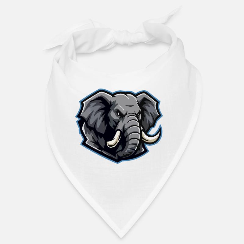 Elephant Head Mascot Logo Bandana