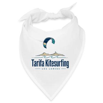 Tarifa Kitesurfing Logo Am Strand - Bandana - Weiß - Vorne