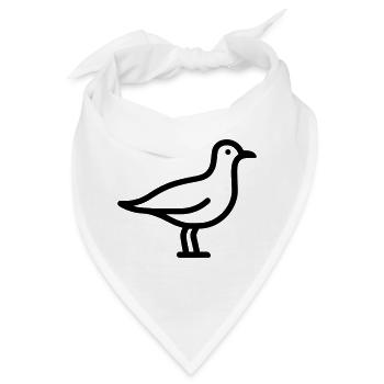 Möwe - Bandana - Weiß - Vorne