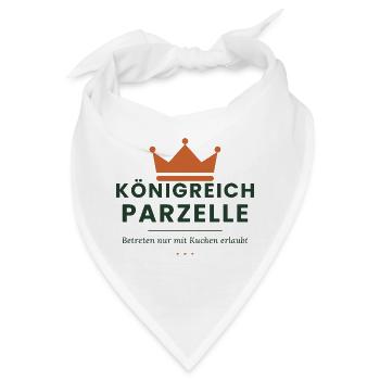 Königreich Parzelle – Kleingarten Spruch - Bandana - Weiß - Vorne
