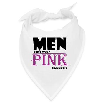Pink Serif Logo Tee Art - Bandana - Weiß - Vorne