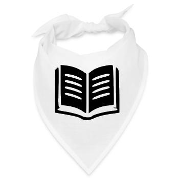 Buch Bücher lesen - Bandana - Weiß - Vorne