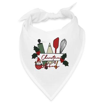 Weihnachtsbäckerei Motiv - Bandana - Weiß - Vorne