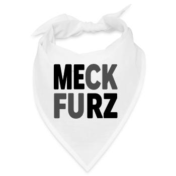 Meck Furz | Merz - nicht mein Kanzler - Bandana - Weiß - Vorne