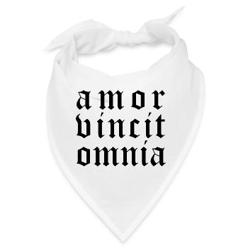 Amor vincit omnia - Bandana - Weiß - Vorne