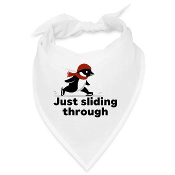 Pinguin Sprint - Bandana - Weiß - Vorne