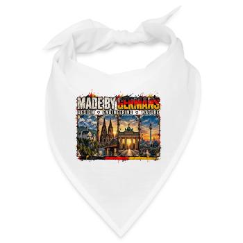 Made by Germans: Technik & Natur Collage - Bandana - Weiß - Vorne