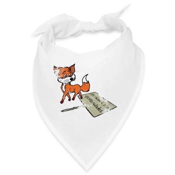 Fuchs voller Möglichkeiten - Bandana - Weiß - Vorne