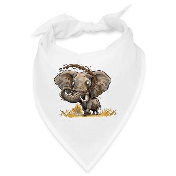 MatschElefant Safari - Bandana - Weiß - Vorne