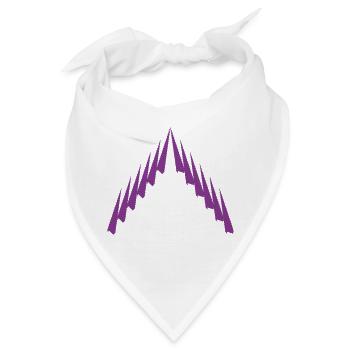 Purple Peak Geomuster - Bandana - Weiß - Vorne