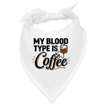Kaffeeliebhaber, Espresso-Liebhaber, Koffein-Enthusiast - Bandana - Weiß - Vorne