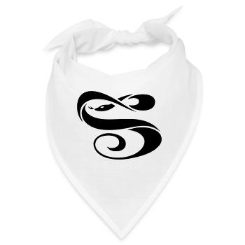 Tribal snake - Bandana - Weiß - Vorne