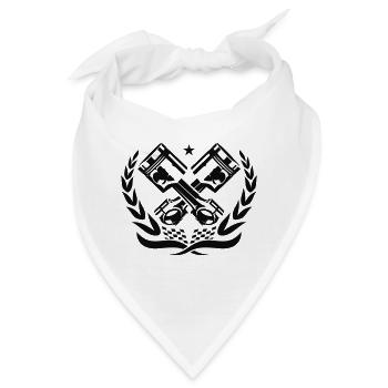 RACE KOLBEN - Bandana - Weiß - Vorne