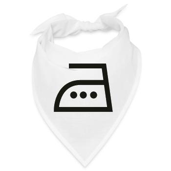 Bügeleisen,Bügeln,Kleidung - Bandana - Weiß - Vorne