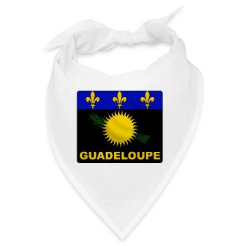 Guadeloupe Flagge - Bandana - Weiß - Vorne
