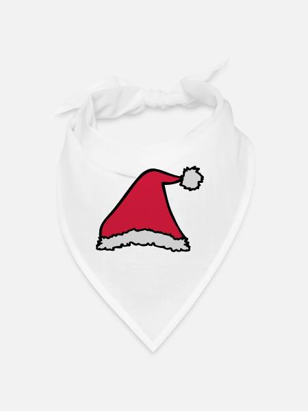 Gorro de Papá Noel - Bandana - blanco