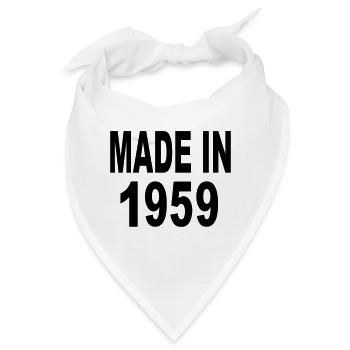 Made in 1959 - Bandana - Weiß - Vorne