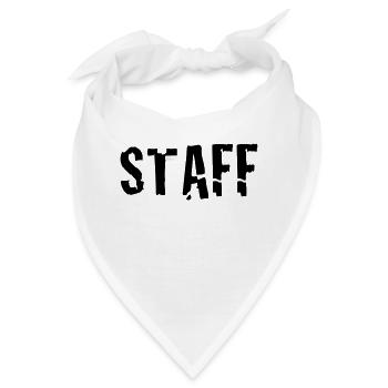 staff - Bandana - Weiß - Vorne