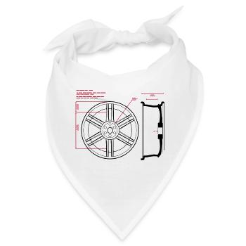 Alufelge Race - Bandana - Weiß - Vorne