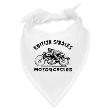 british motorcycles - Bandana - Weiß - Vorne
