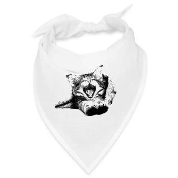 Kätzchen - Bandana - Weiß - Vorne
