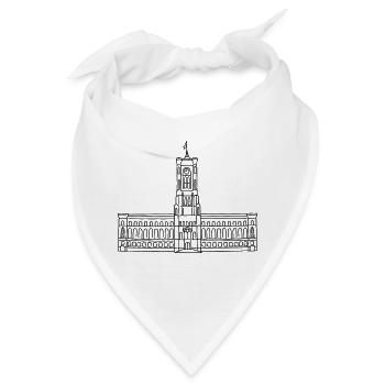 Rotes Rathaus Berlin - Bandana - Weiß - Vorne