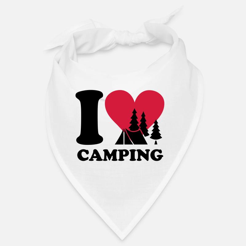 i love camping Bandana
