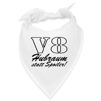 V8,Muscle-Car,Werkstatt,Garage,Auto,Tuning,(25) - Bandana - Weiß - Vorne