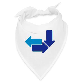 Pfeile - Bandana - Weiß - Vorne