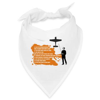 faq modellflug - Bandana - Weiß - Vorne