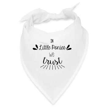 In kleinen Ponys wir vertrauen - Bandana - Weiß - Vorne