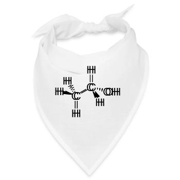 ethanol verschoben alkohol - Bandana - Weiß - Vorne
