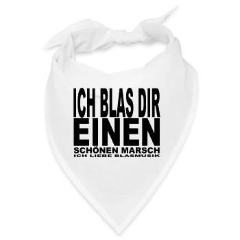 Ich blas dir einen - Bandana - Weiß - Vorne