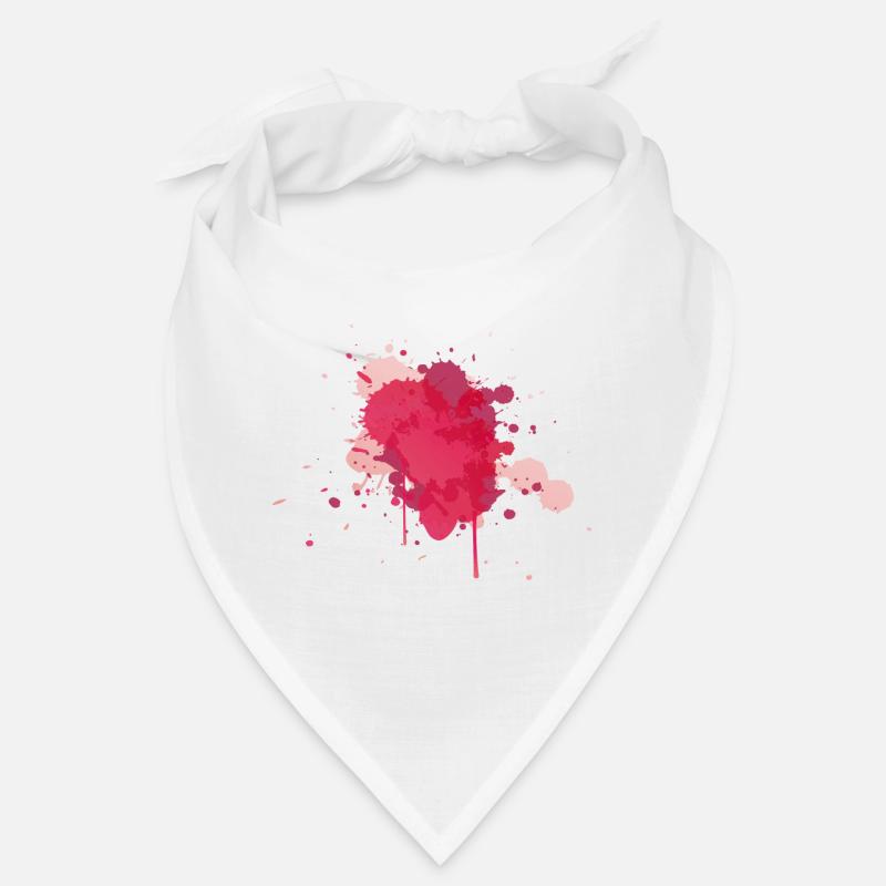Aquarelle Splash - Bandana - blanc