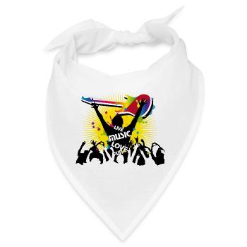 Festival Besucher - Bandana - Weiß - Vorne