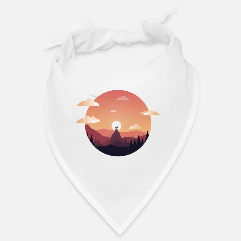 Sunset Comic - Bandana - white