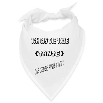 Ich Bin die Tolle Tante - Bandana - Weiß - Vorne
