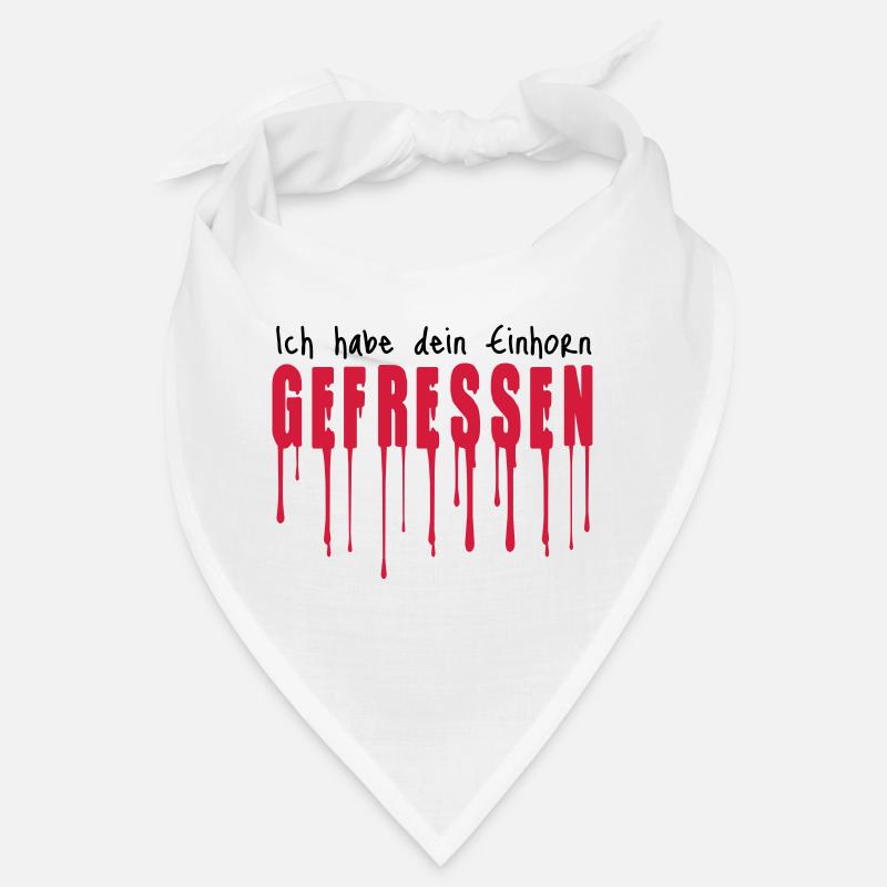 Dein Einhorn gefressen - Bandana - Weiß