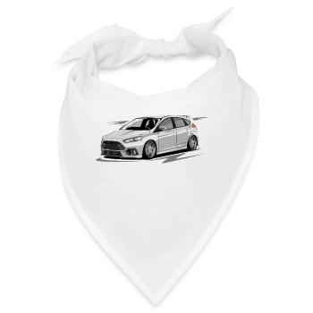 Focus MK3 RS ohne Fahrer - Bandana - Weiß - Vorne