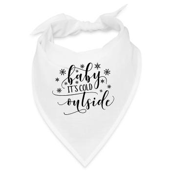 Baby ist es draußen kalt - Bandana - Weiß - Vorne