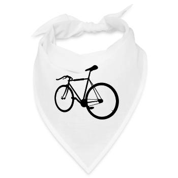 Hipster Bike - Bandana - Weiß - Vorne