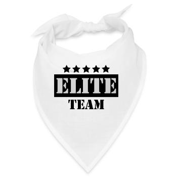Elite team - Bandana - Weiß - Vorne