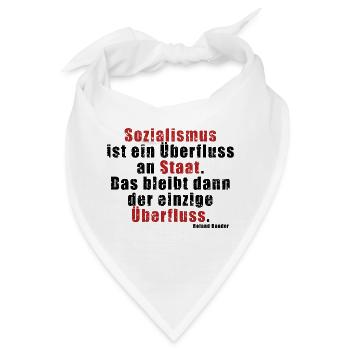 Überfluss an Staat Baader - Bandana - Weiß - Vorne