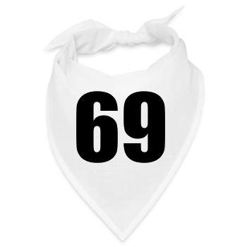69 - Bandana - Weiß - Vorne