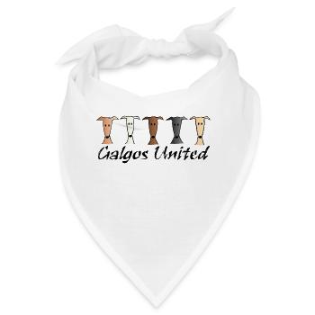 Galgos united - Bandana - Weiß - Vorne