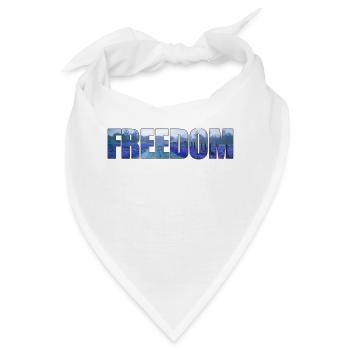 Freedom - Bandana - Weiß - Vorne