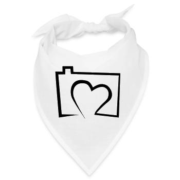 FOTOLOVE - T-Shirt für Fotografen - Bandana - Weiß - Vorne